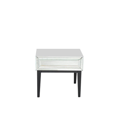 Beverly End Table | Mirrored Finish for Elegant Look