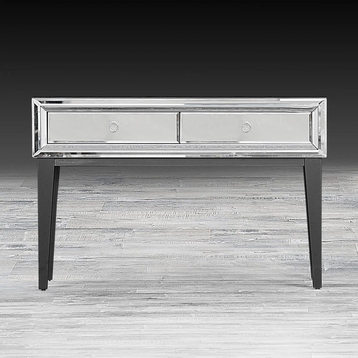 Beverly Mirrored Console Table with Sleek Finish