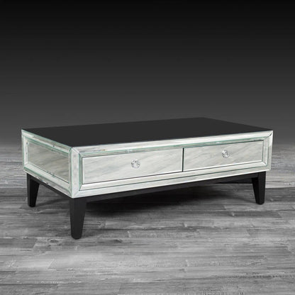 Beverly Mirrored Coffee Table – Elegant & Modern
