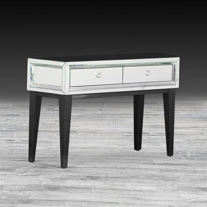 Beverly Mirrored Console Table with Sleek Finish