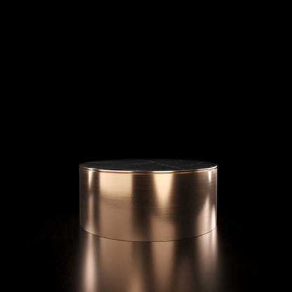 Brushed Rose Gold Bottini Round Coffee Table