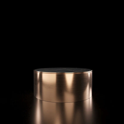 Brushed Rose Gold Bottini Round Coffee Table