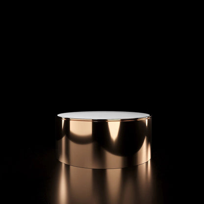 Bottini Rose Gold Round Coffee Table for a Luxe Look