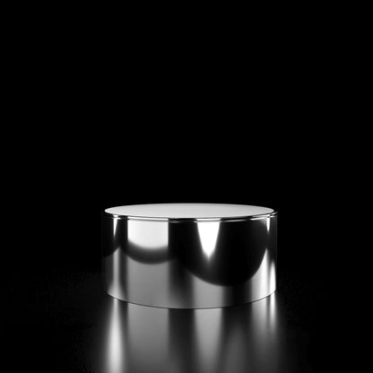 Bottini Smoked Black Round Coffee Table with Bold Design