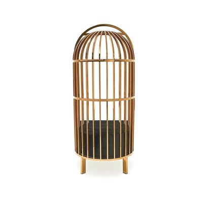 Cage Black Arm Chair | Titanium Gold Structure
