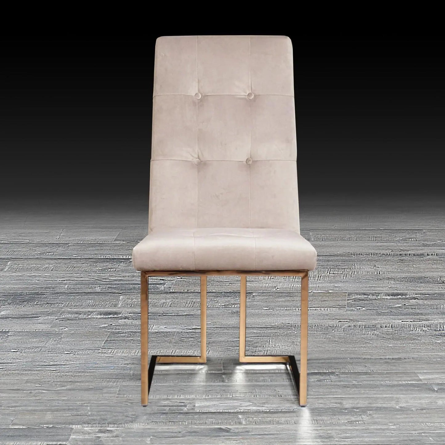 Cameron Rose Gold Elegant Dining Chair