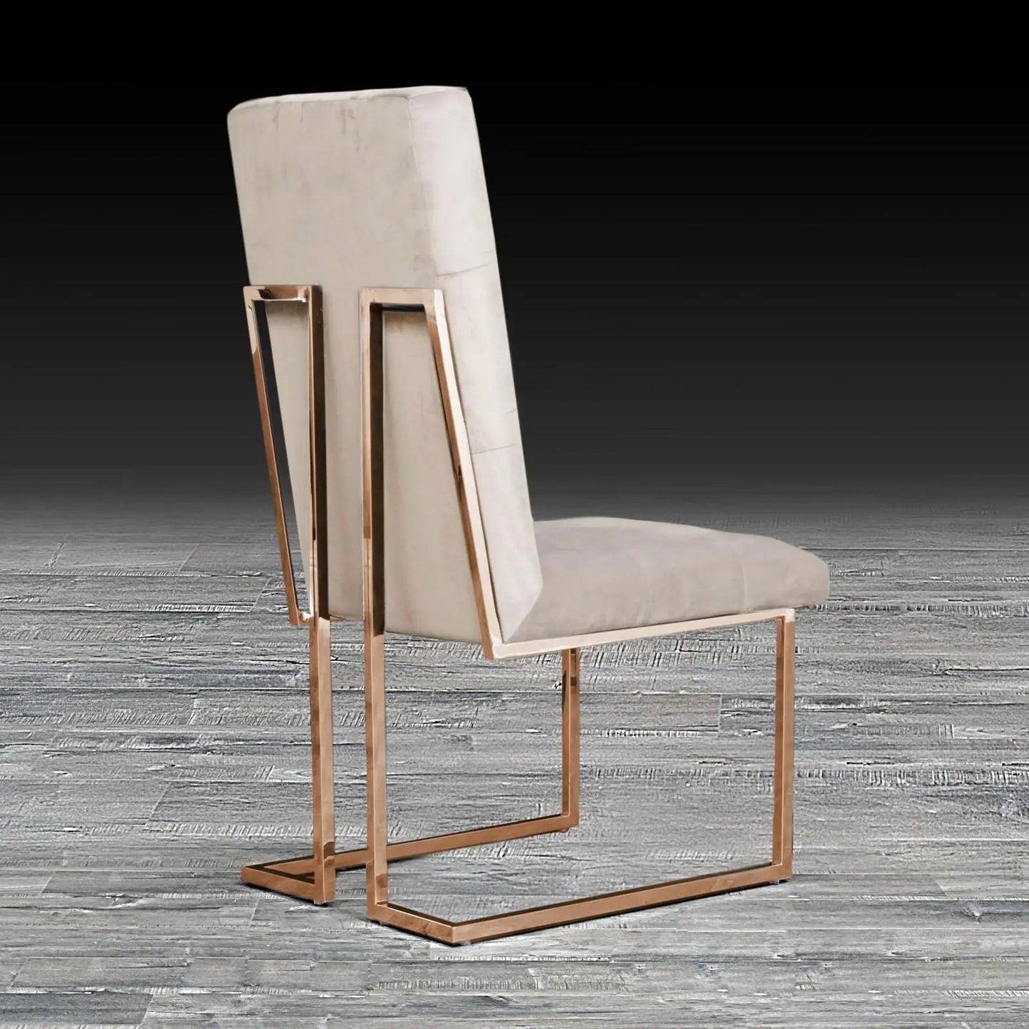 Cameron Rose Gold Elegant Dining Chair