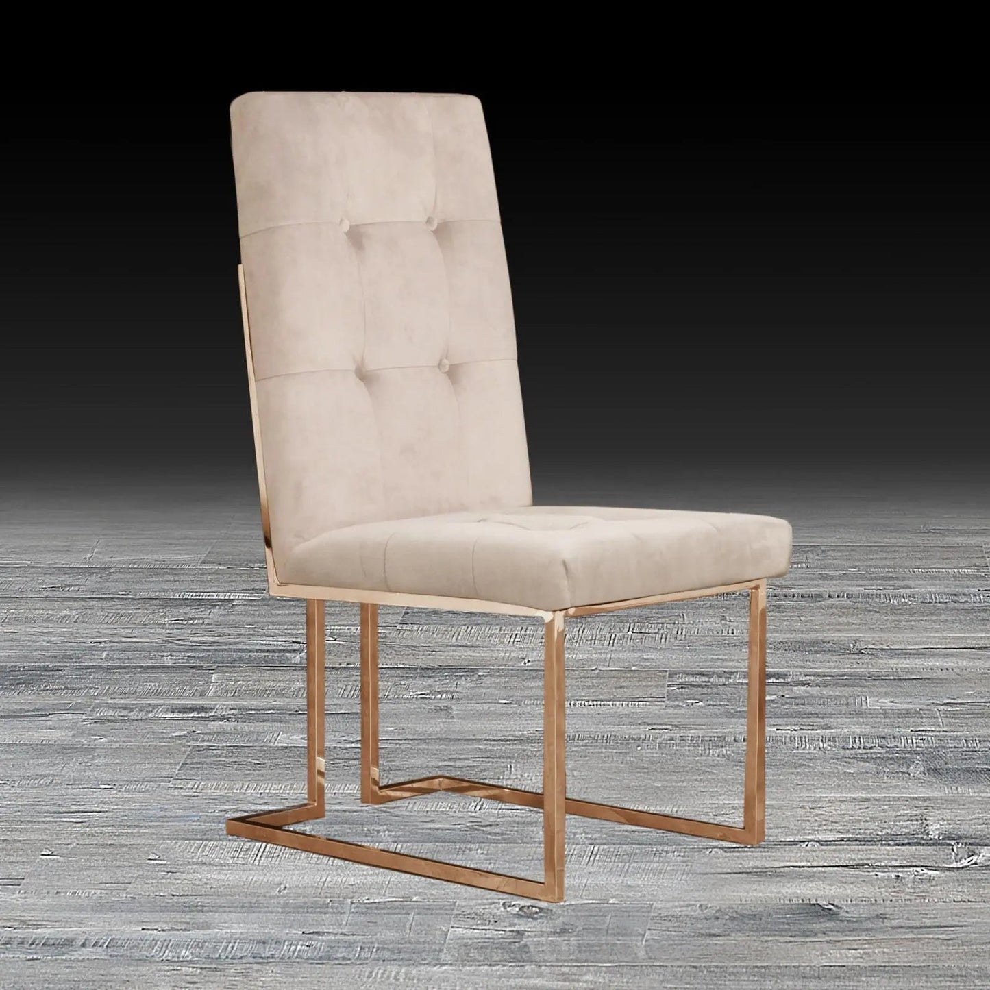 Cameron Rose Gold Elegant Dining Chair
