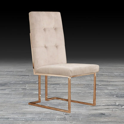 Cameron Rose Gold Elegant Dining Chair
