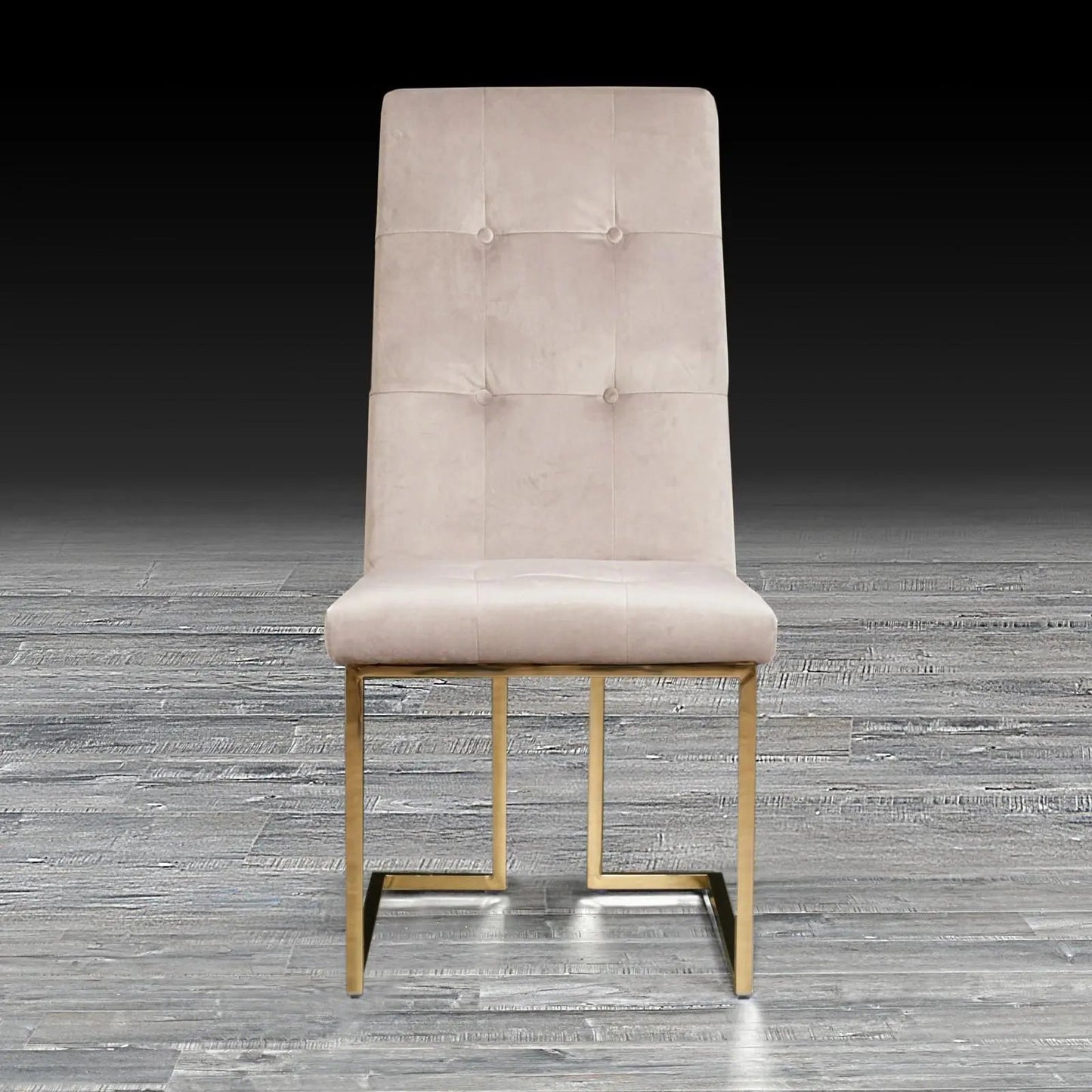 Cameron Titanium Gold Contemporary Dining Chair