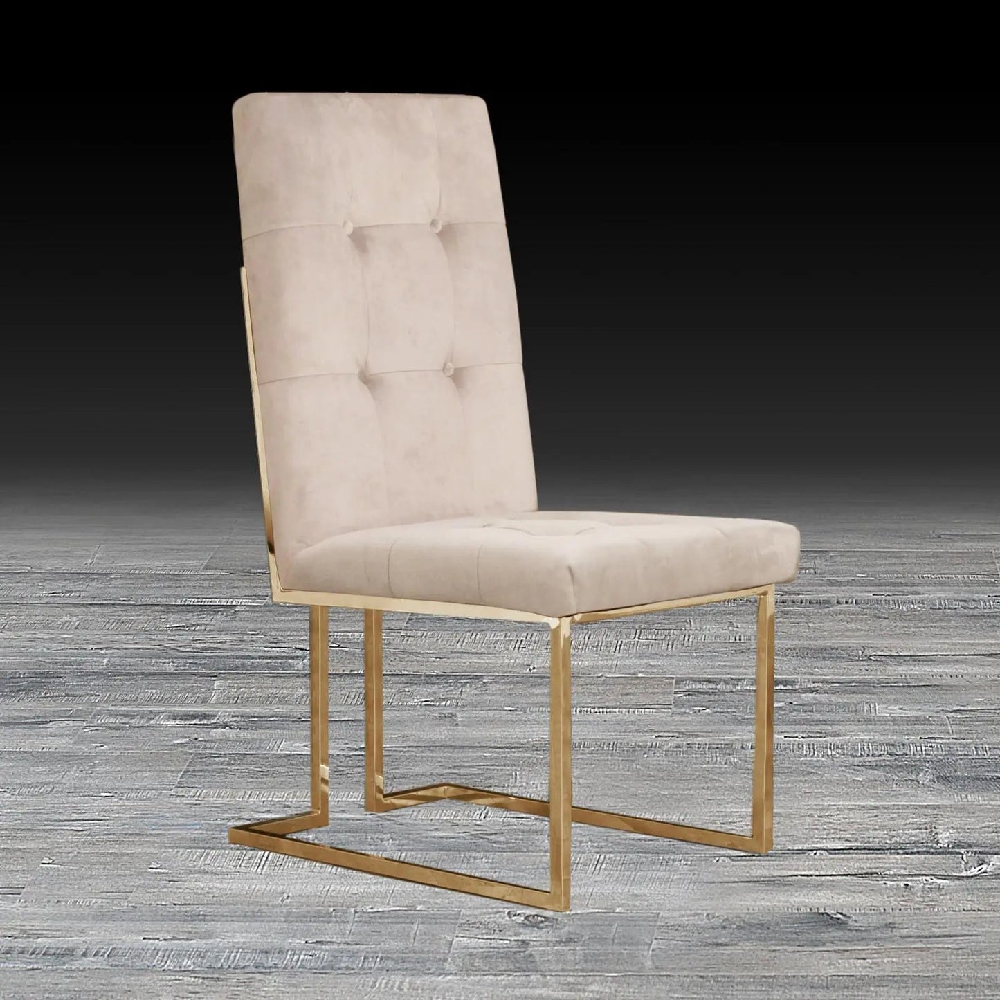 Cameron Titanium Gold Contemporary Dining Chair