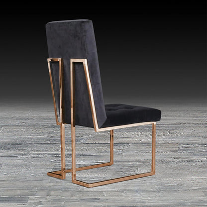 Cameron Rose Gold Elegant Dining Chair