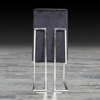 Cameron Polished Silver Dining Chair