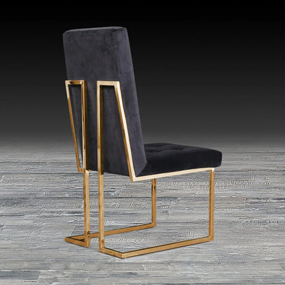 Cameron Titanium Gold Contemporary Dining Chair