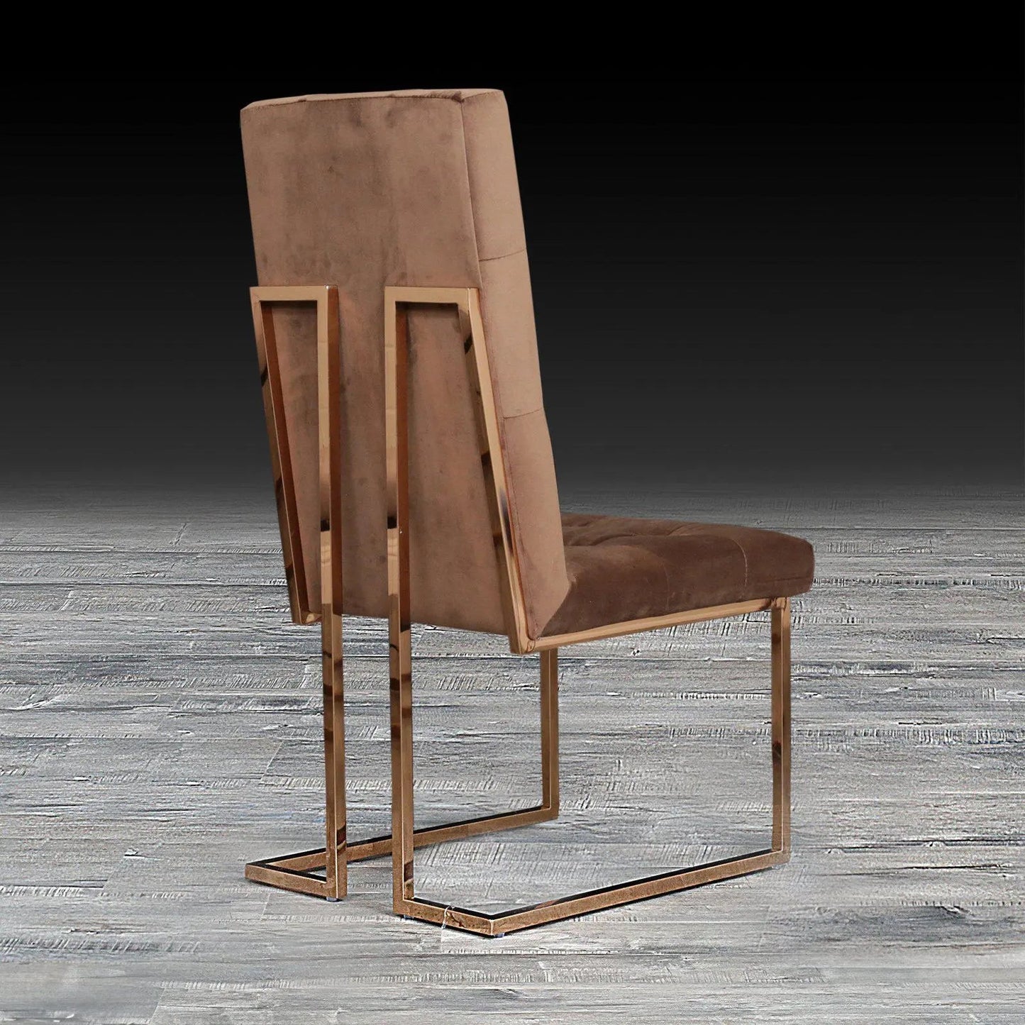 Cameron Rose Gold Elegant Dining Chair