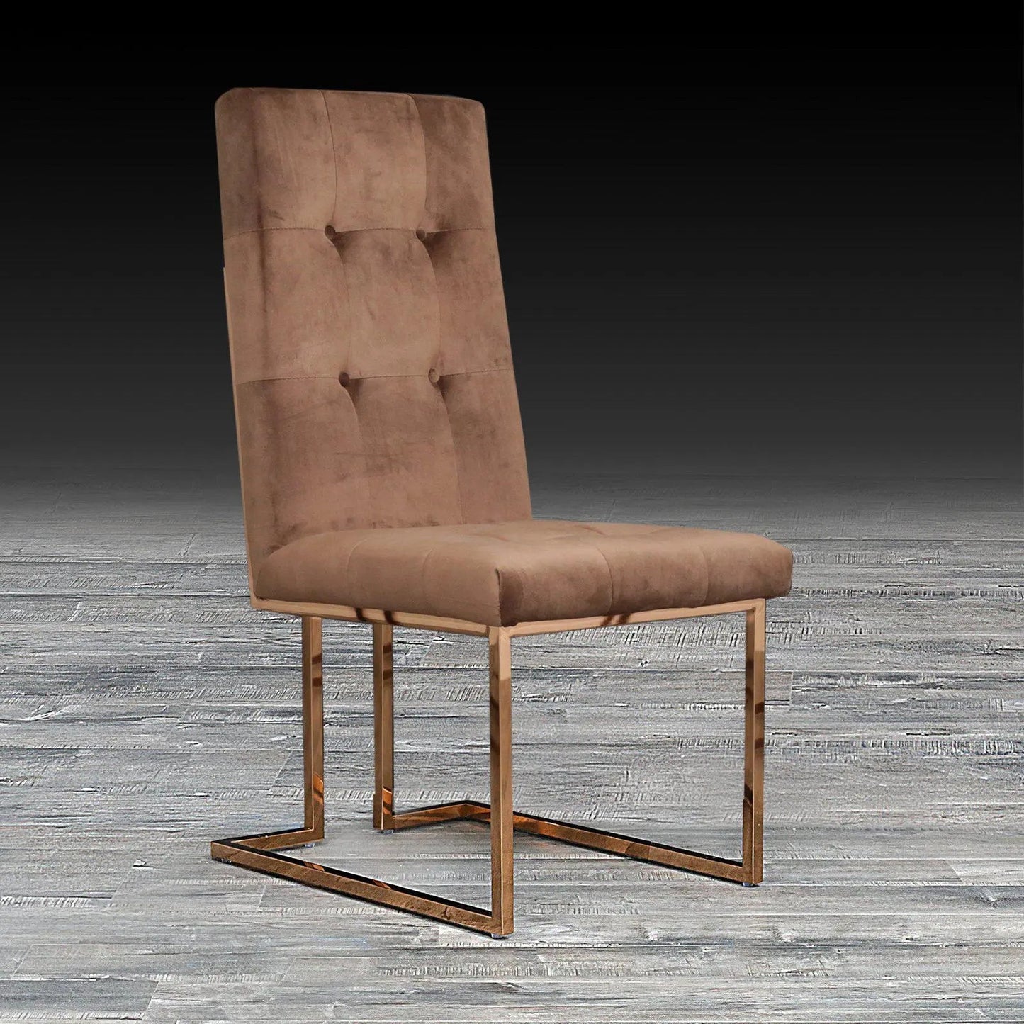 Cameron Rose Gold Elegant Dining Chair