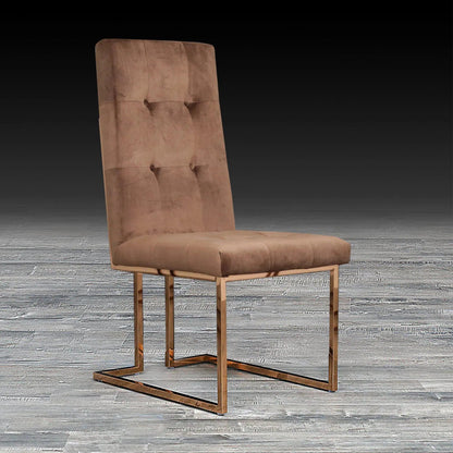 Cameron Rose Gold Elegant Dining Chair