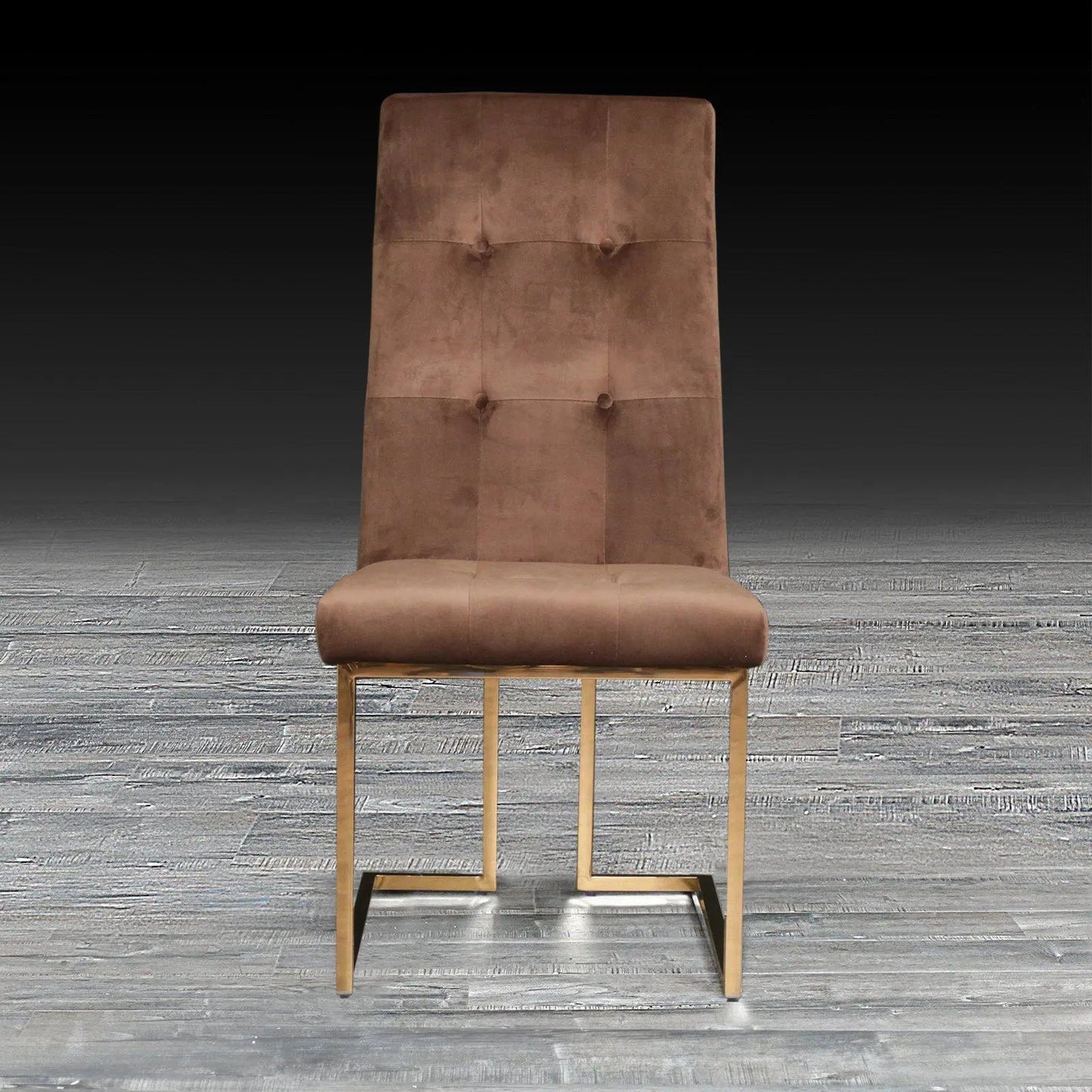 Cameron Titanium Gold Contemporary Dining Chair
