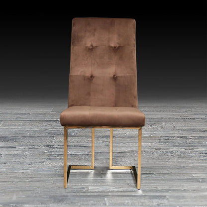 Cameron Titanium Gold Contemporary Dining Chair