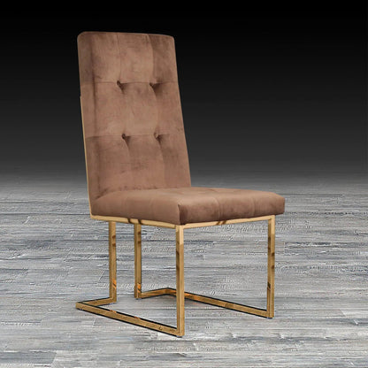 Cameron Titanium Gold Contemporary Dining Chair