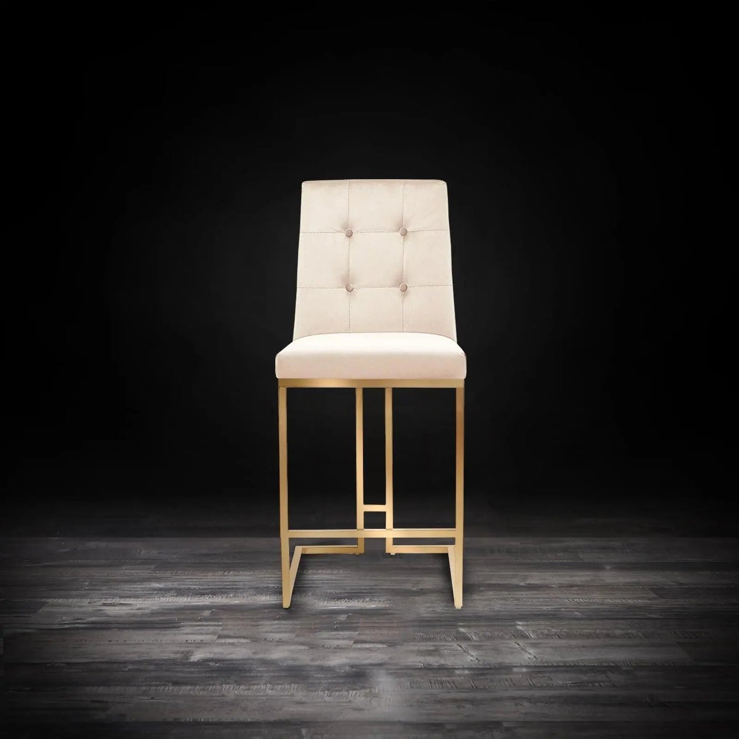 Cameron Counter Stool – Brushed Gold Edition