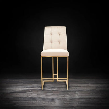 Cameron Counter Stool – Brushed Gold Edition