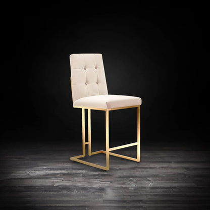 Cameron Counter Stool – Brushed Gold Edition