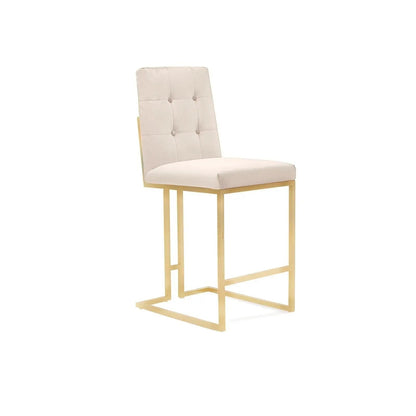Cameron Counter Stool – Brushed Gold Edition