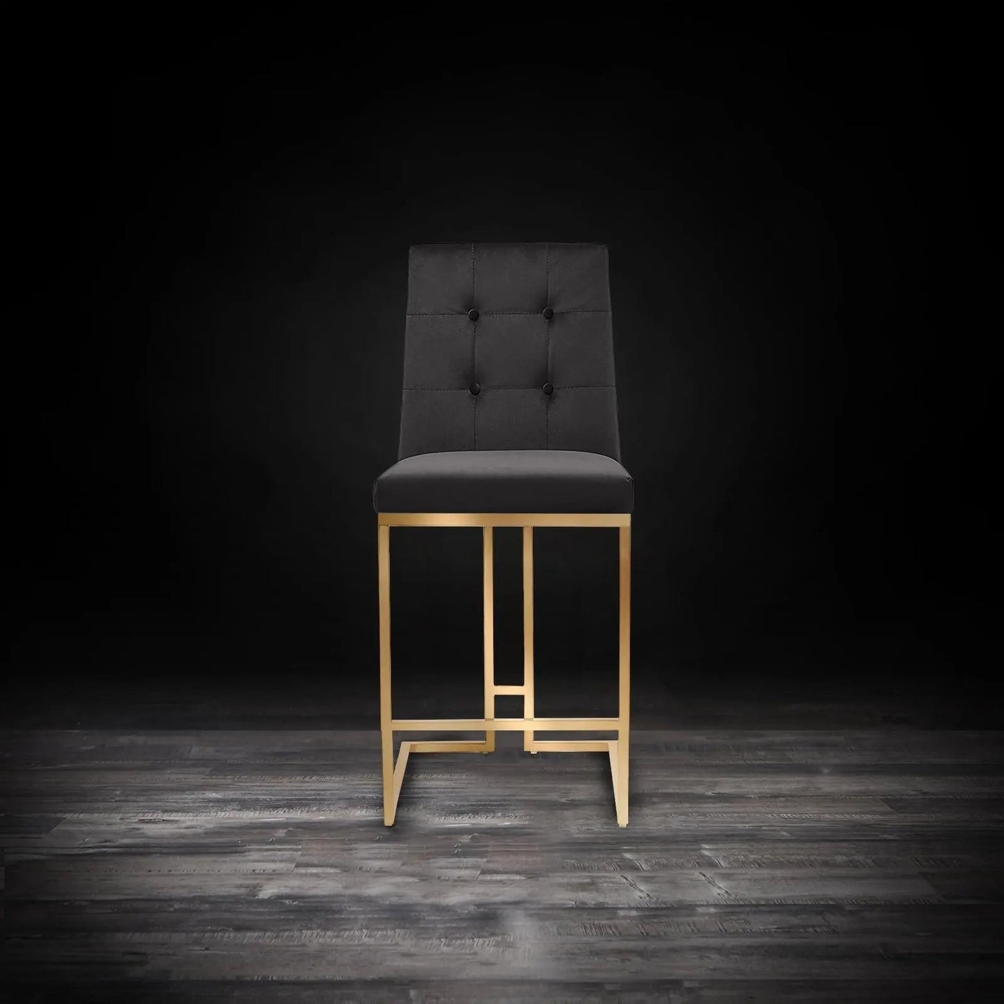 Cameron Counter Stool – Brushed Gold Edition