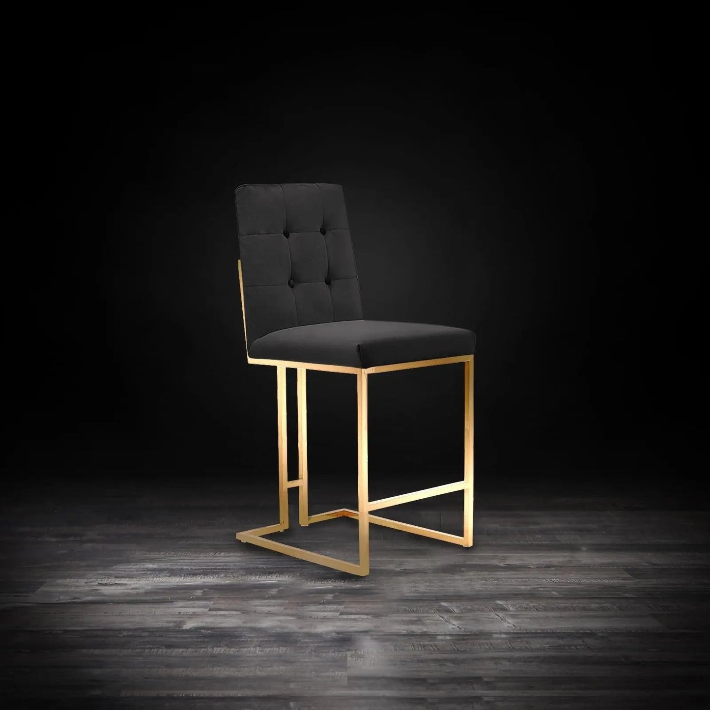 Cameron Counter Stool – Brushed Gold Edition
