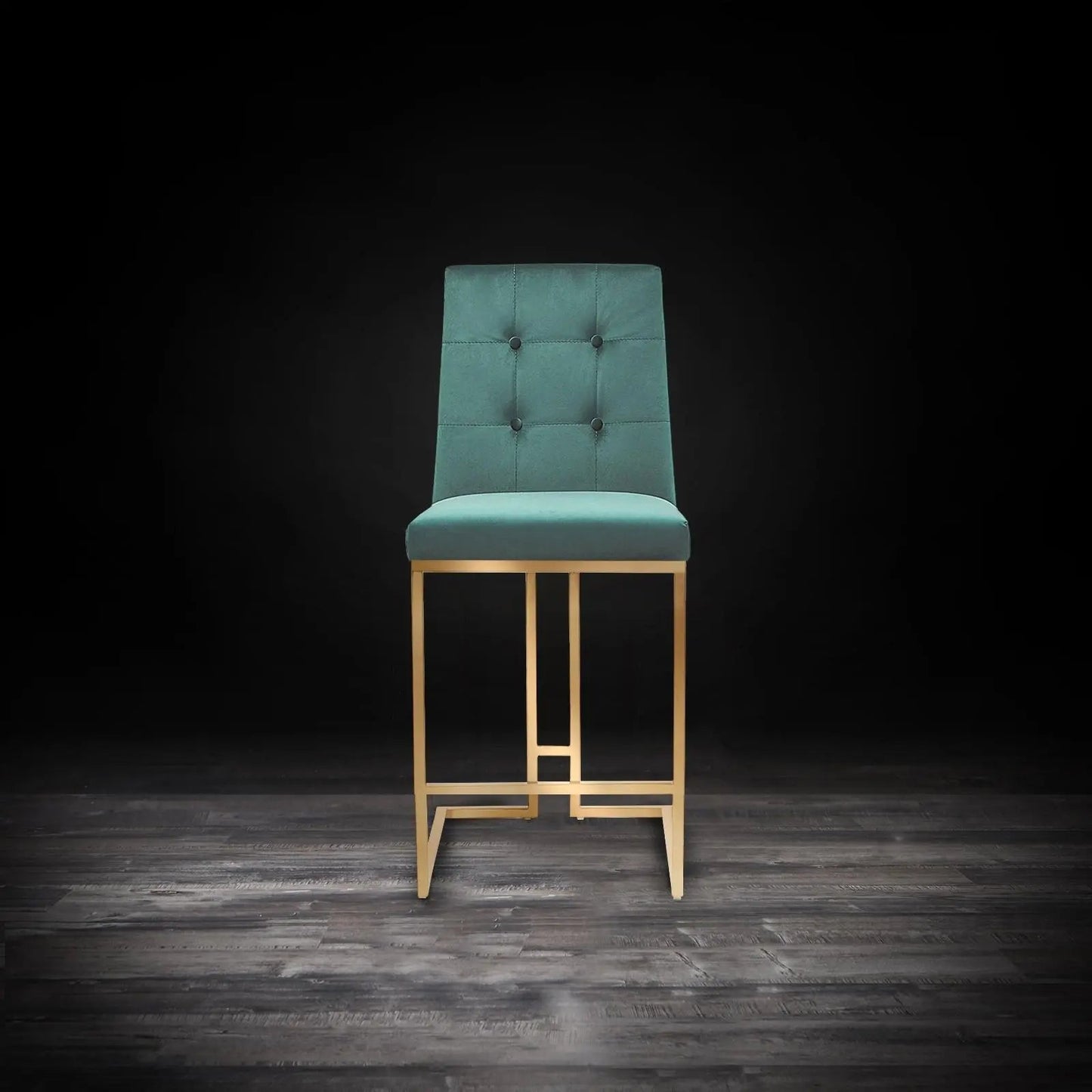 Cameron Counter Stool – Brushed Gold Edition