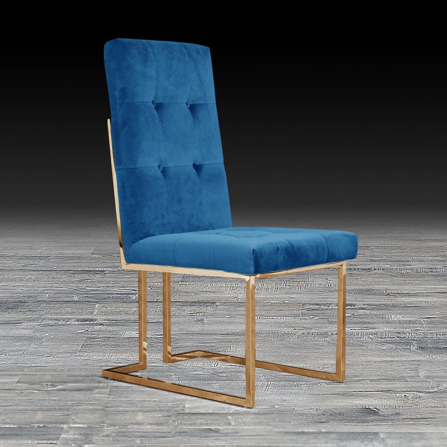 Cameron Titanium Gold Contemporary Dining Chair