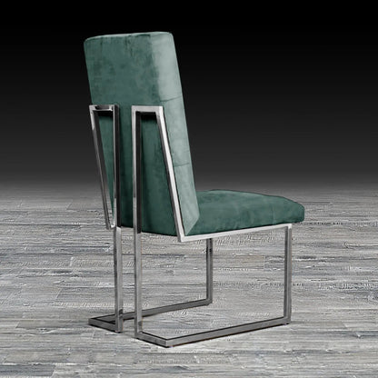 Cameron Polished Silver Dining Chair