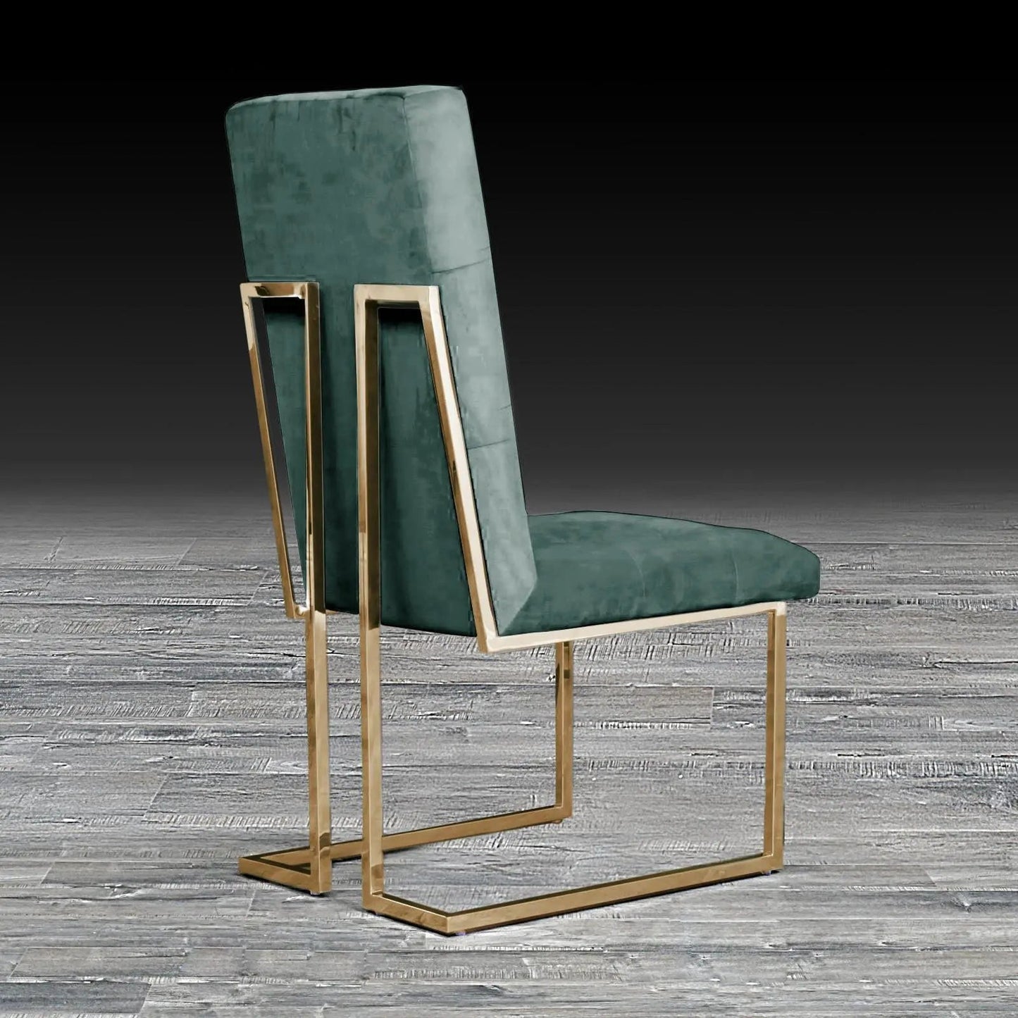 Cameron Titanium Gold Contemporary Dining Chair