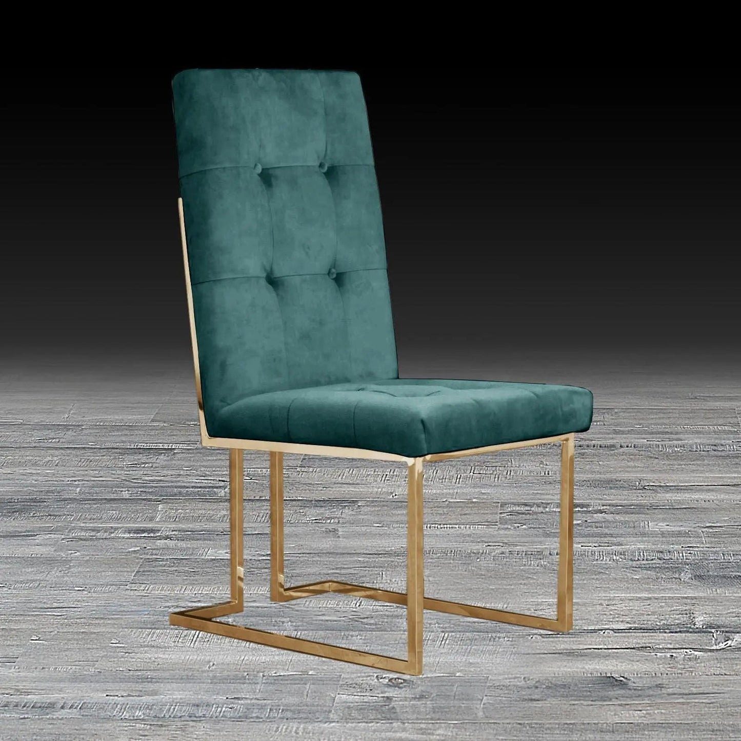 Cameron Titanium Gold Contemporary Dining Chair