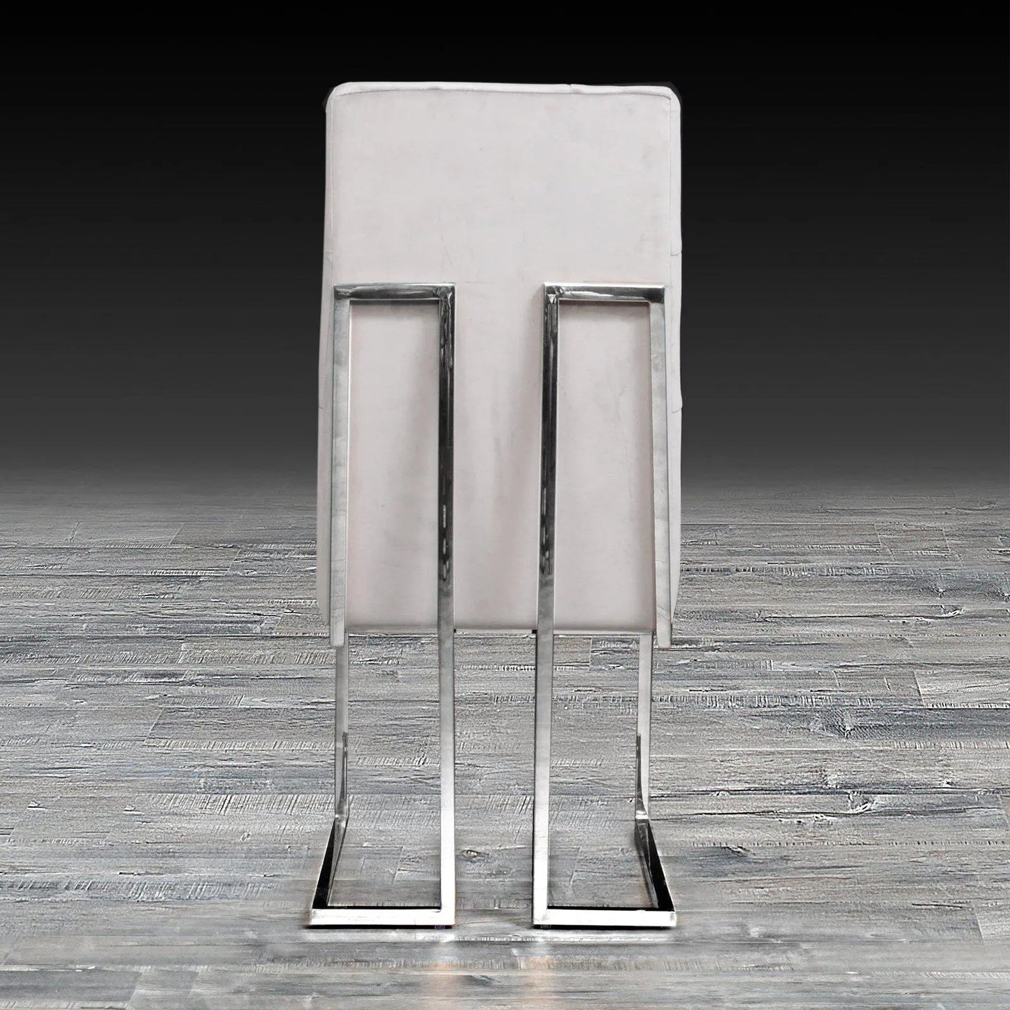 Cameron Polished Silver Dining Chair