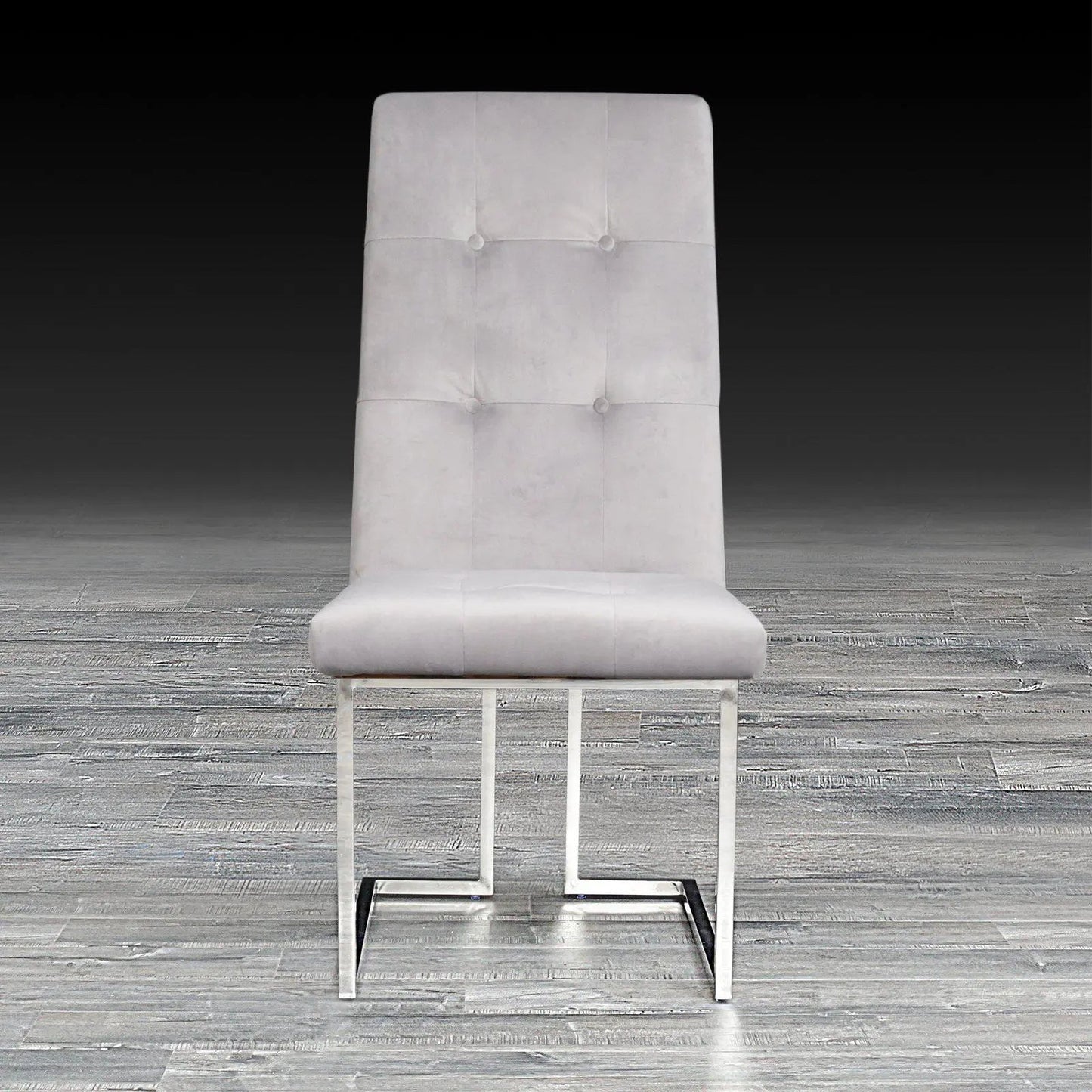 Cameron Polished Silver Dining Chair