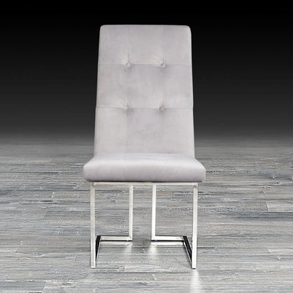 Cameron Polished Silver Dining Chair