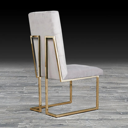 Cameron Titanium Gold Contemporary Dining Chair