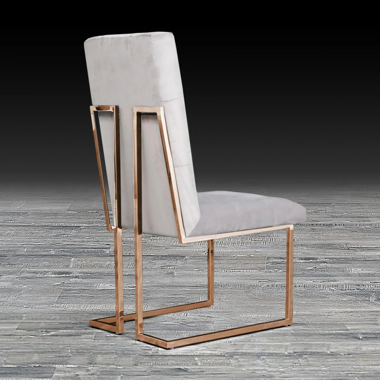 Cameron Rose Gold Elegant Dining Chair