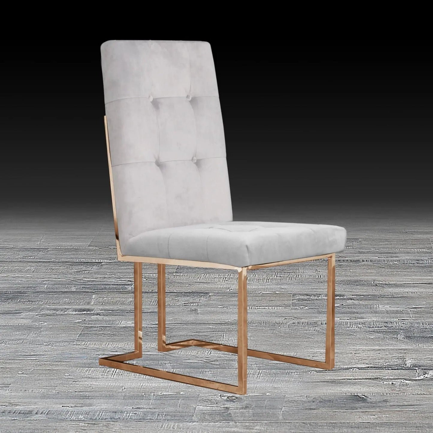 Cameron Rose Gold Elegant Dining Chair