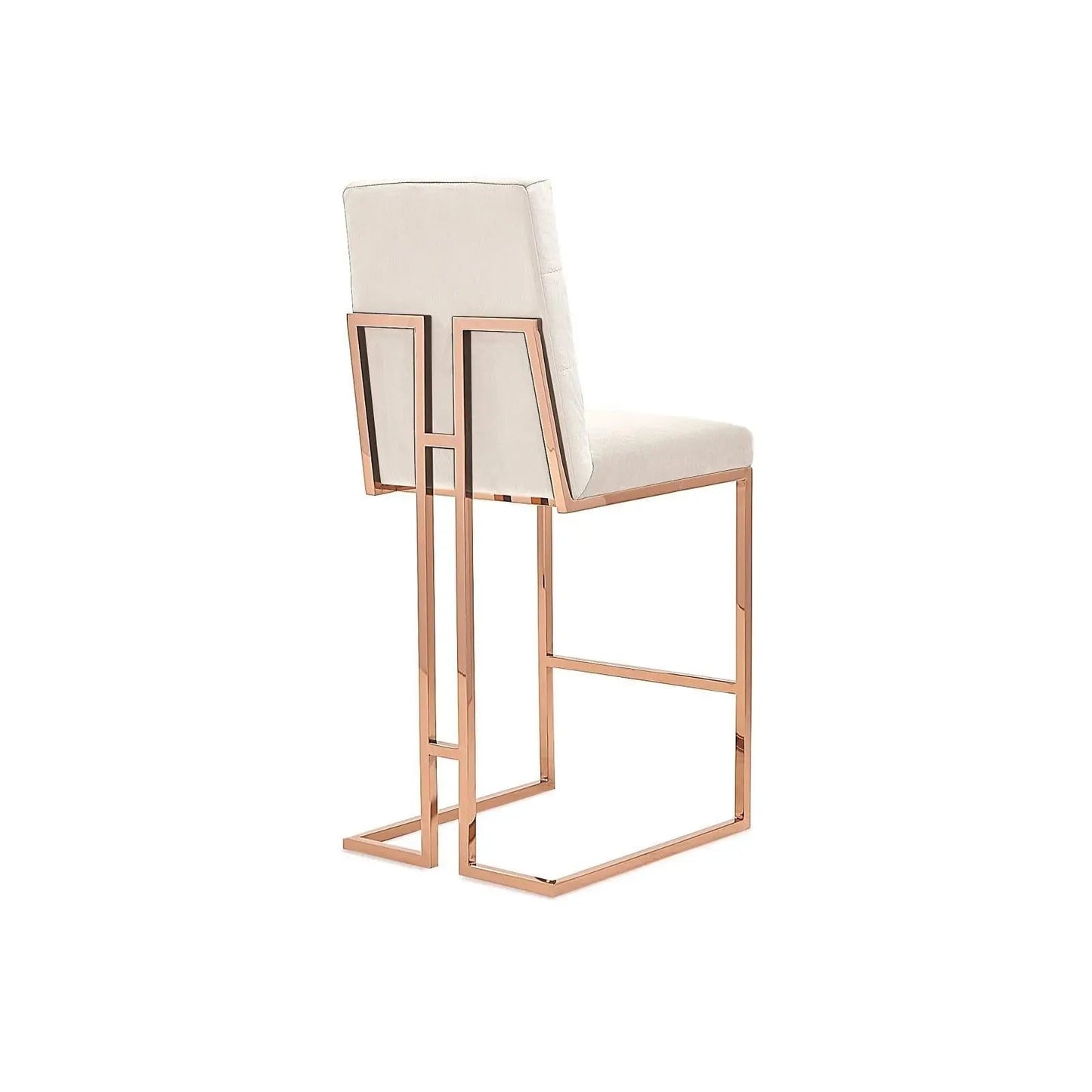 Cameron Bar Stool – Rose Gold Accent