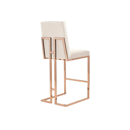 Cameron Bar Stool – Rose Gold Accent