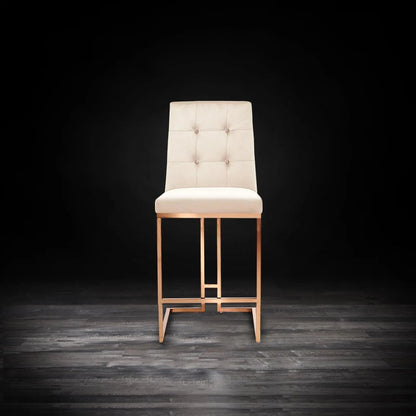 Cameron Counter Stool | Rose Gold Style