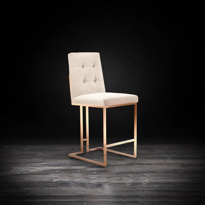 Cameron Counter Stool | Rose Gold Style