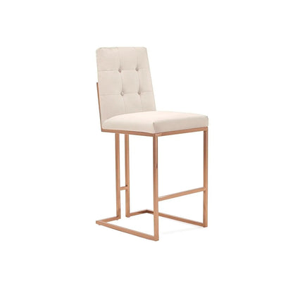 Cameron Bar Stool – Rose Gold Accent