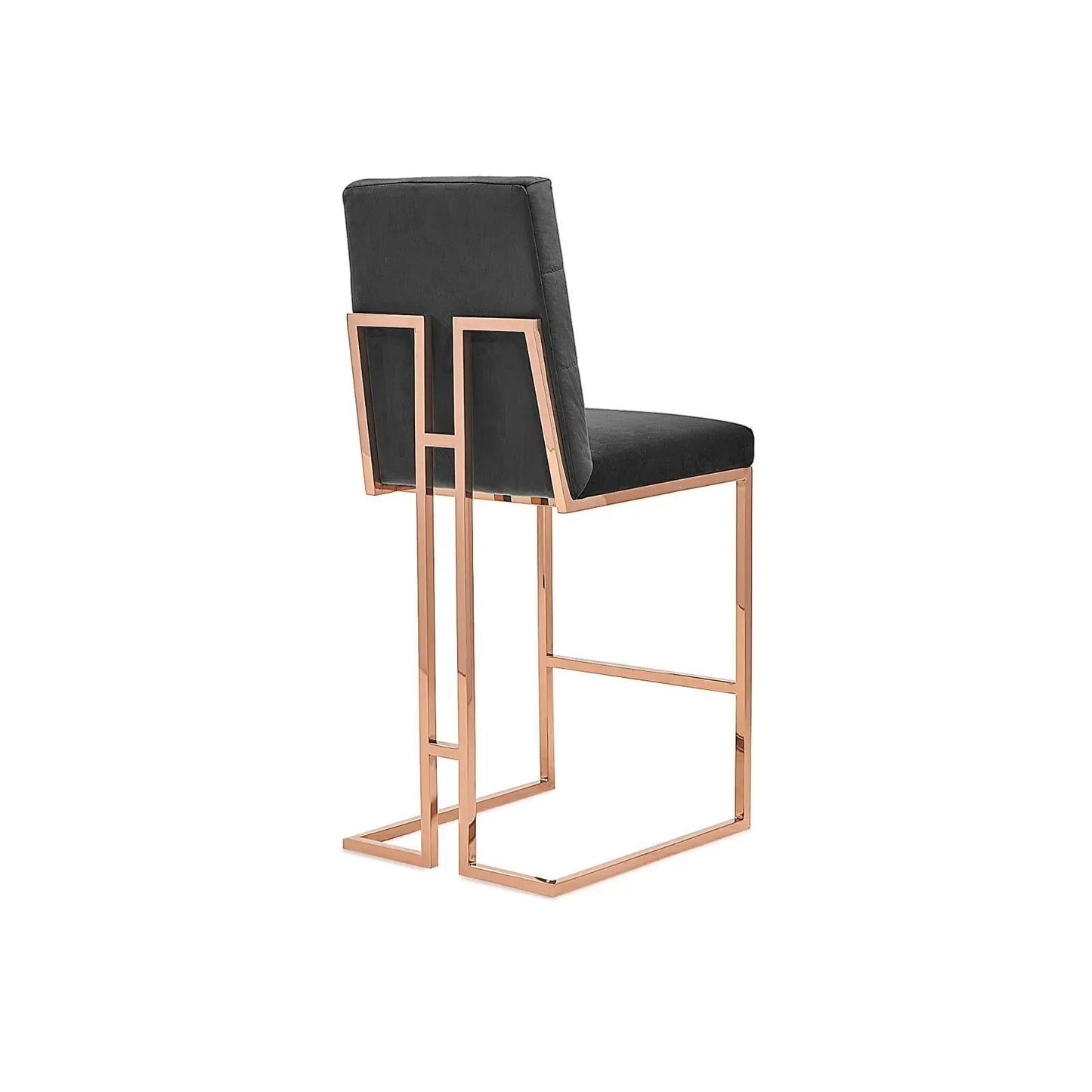 Cameron Bar Stool – Rose Gold Accent