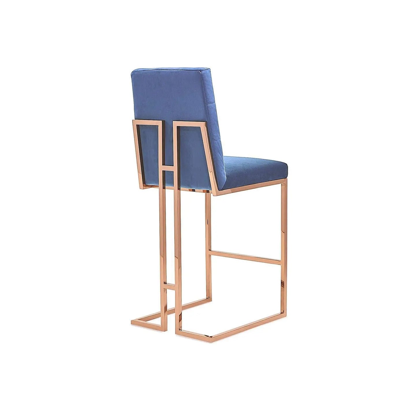 Cameron Bar Stool – Rose Gold Accent