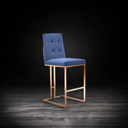 Cameron Bar Stool – Rose Gold Accent