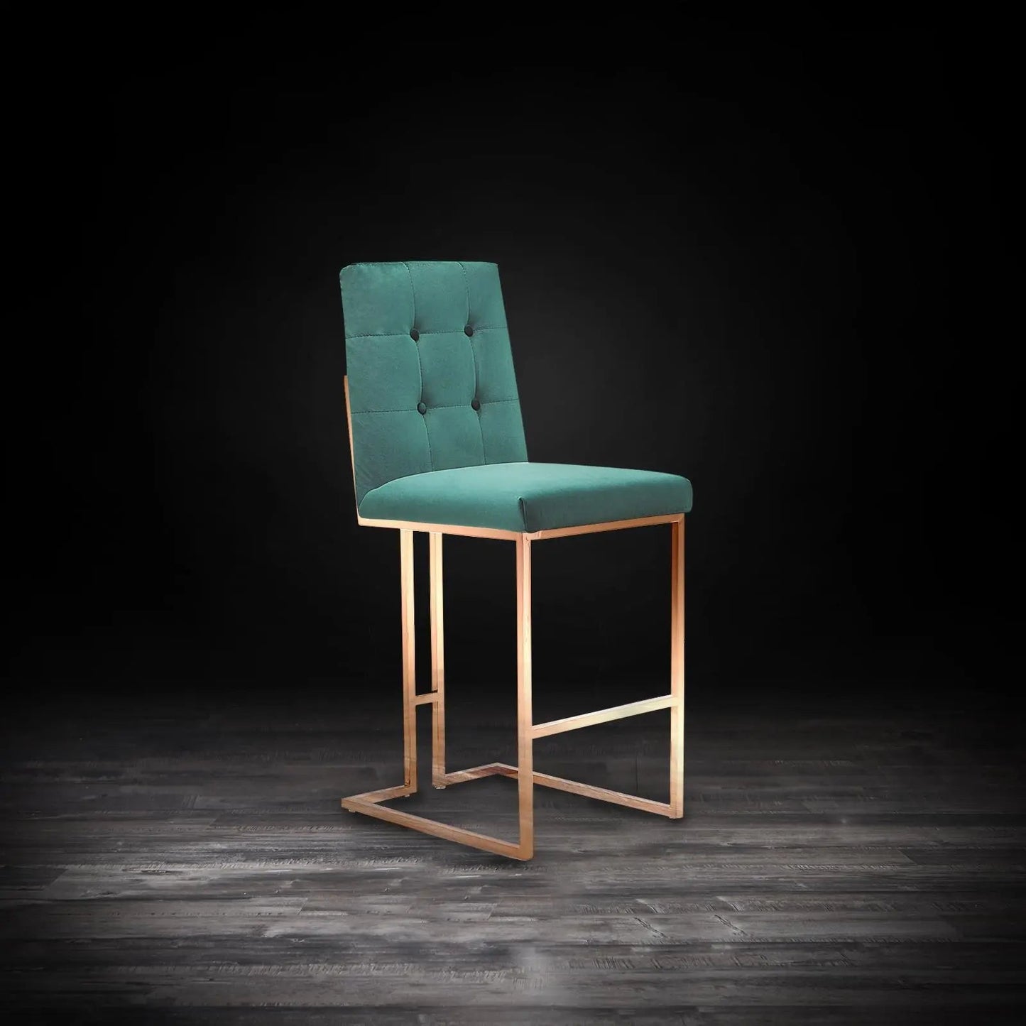 Cameron Bar Stool – Rose Gold Accent